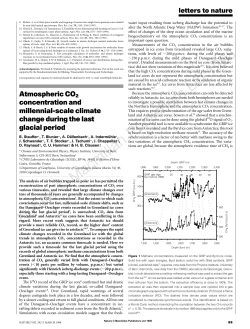 Atmospheric CO2 concentration and millennial