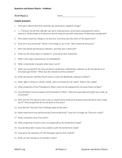 Quantum Physics and Atomic Models Chapter Problems | 311.5KB
