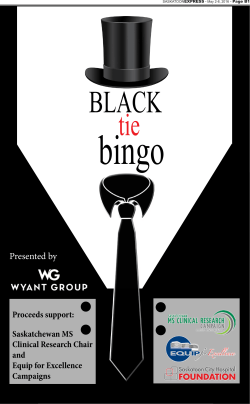 BLACK tie bingo - Saskatoon City Hospital Foundation