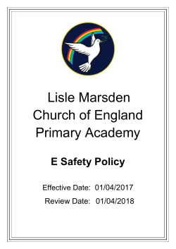 Health and Safety Policy - Lisle Marsden Church of England Primary