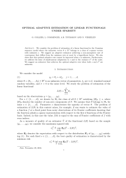 OPTIMAL ADAPTIVE ESTIMATION OF LINEAR