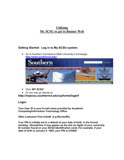 banner system - Southern Connecticut State University