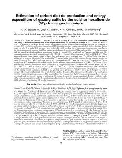 Estimation of carbon dioxide production and energy expenditure of