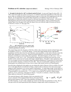 Problem set #2: selection (improved edition!)