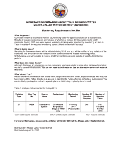 important information about your drinking water