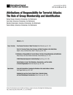 Attributions of Responsibility for Terrorist Attacks