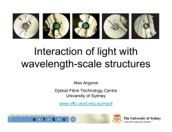 Interaction of light with wavelength-scale structures