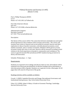 Political Economy and Society 11.405 082913