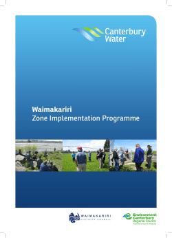 Canterbury Water - Environment Canterbury