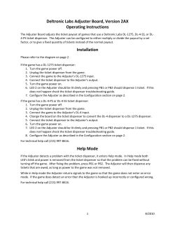 Adjuster 2AX user manual