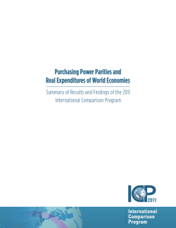 Purchasing Power Parities and Real Expenditures of World
