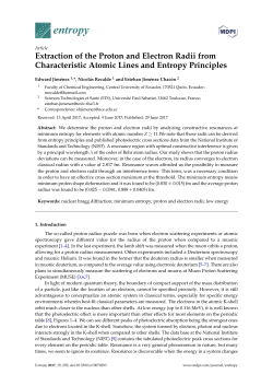 Extraction of the Proton and Electron Radii from