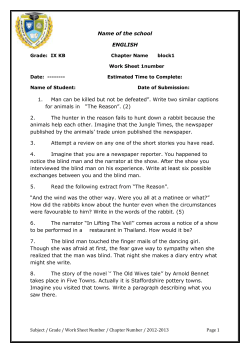 Name of the school ENGLISH Grade: IX KB Chapter Name block1