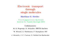 Electronic transport through single molecules