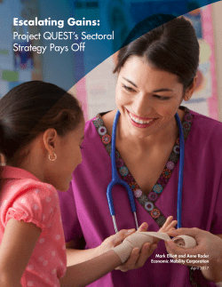 Escalating Gains: Project QUEST`s Sectoral Strategy Pays Off