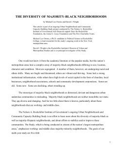 Majority-Black Neighborhoods - Rockefeller Institute of Government
