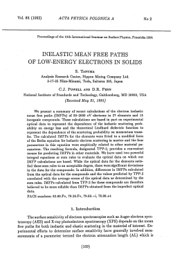 inelastic mean free paths of low