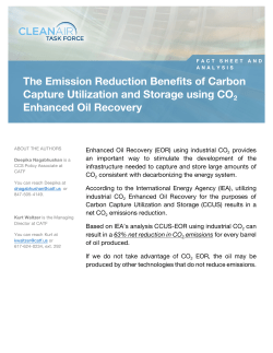 CO2 EOR Life Cycle Analysis