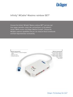 Infinity® MCable®-Masimo rainbow SET