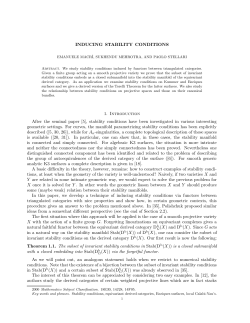 INDUCING STABILITY CONDITIONS 1. Introduction After the