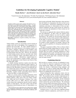 Guidelines for Developing Explainable Cognitive Models