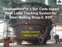 ladle tracking system: an approach