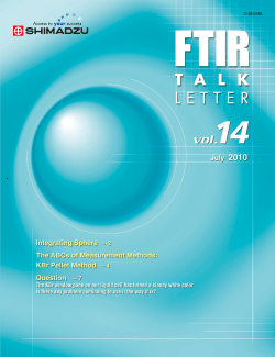 KBr Pellet Method - Shimadzu Scientific Instruments