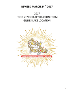 Food Vendor Application Form
