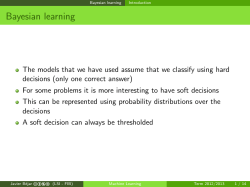 Bayesian learning
