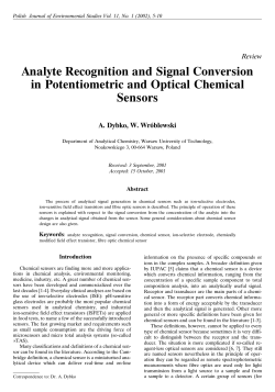 Analyte Recognition and Signal Conversion in Potentiometric and