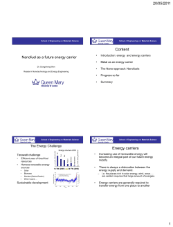Content Energy carriers