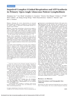 Impaired Complex-I-Linked Respiration and ATP Synthesis in