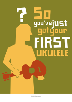So You`ve Just Got Your First Ukulele