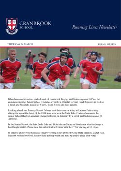 TERM 1 WEEK 9 THURSDAY 26 MARCH It has been another action