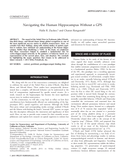 (2015). Navigating the human hippocampus without a GPS