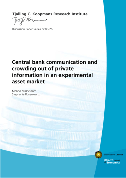 Central bank communication and crowding out of private information