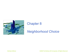 Chapter 8 Neighborhood Choice