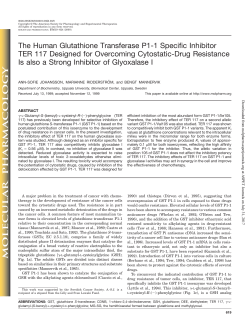 The Human Glutathione Transferase P1