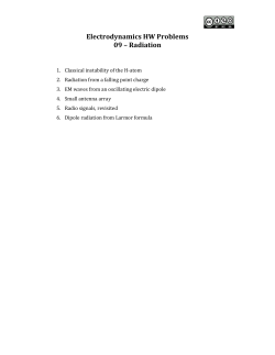 9.06. Dipole radiation from Larmor formula [Munsat FA10]