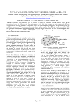 novel wavelength-format converter for future lambda-nni