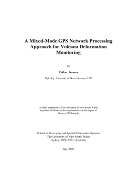 A Mixed-Mode GPS Network Processing Approach for Volcano