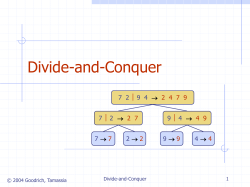 Divide-and-Conquer - Emory Math/CS Department