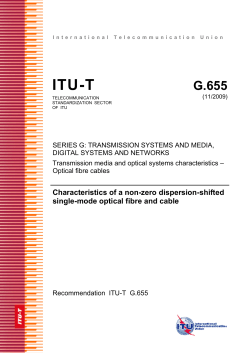 ITU-T Rec. G.655 (11/2009) Characteristics of a non
