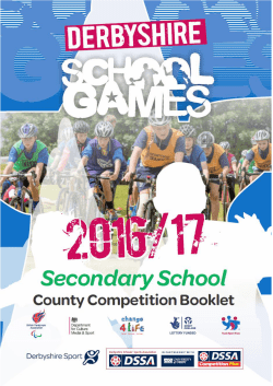 2016-17 Secondary School - County Competition