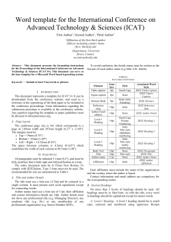 IEEE Paper Template in A4