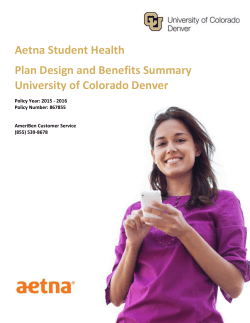 The University of Colorado Denver Student Health Insurance Plan is