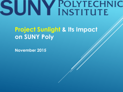 IS A REPORTABLE Appearance Project sunlight