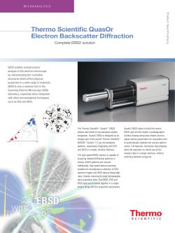 QuasOr Electron Backscatter Diffraction