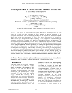 Penning ionization of simple molecules and their
