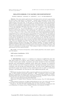 Relative-error CUR matrix decompositions